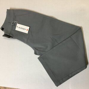 KICZOY Women's Dress Pants Stretchy Business Casual Straight Leg Size6 Mid-Gray
